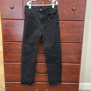Boys H&M straight adjustable waist black jeans size 12 - EUC